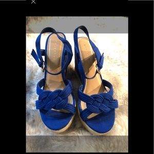 Cobalt blue sandals size 8 great conditions